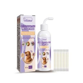 Cat & Dog Pet Ear Cleaner, Relieve Ear Canal Odor Cleaning Earwax Ear Cleansing Drops