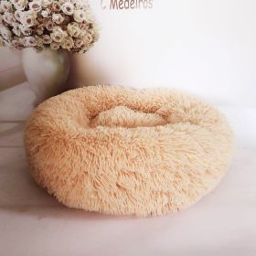 Plush pet nest (Option: Apricot-100cm)