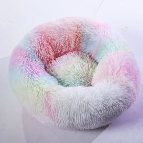 Plush pet nest (Option: Multicolor-80cm)