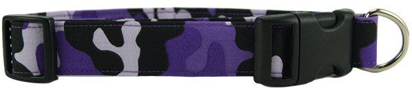 Purple Camo Dog Collar (Option: X-Small)