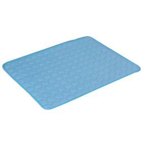 Pet Summer Cat And Dog Sofa Mat (Option: Blue Edging-L70*55cm)